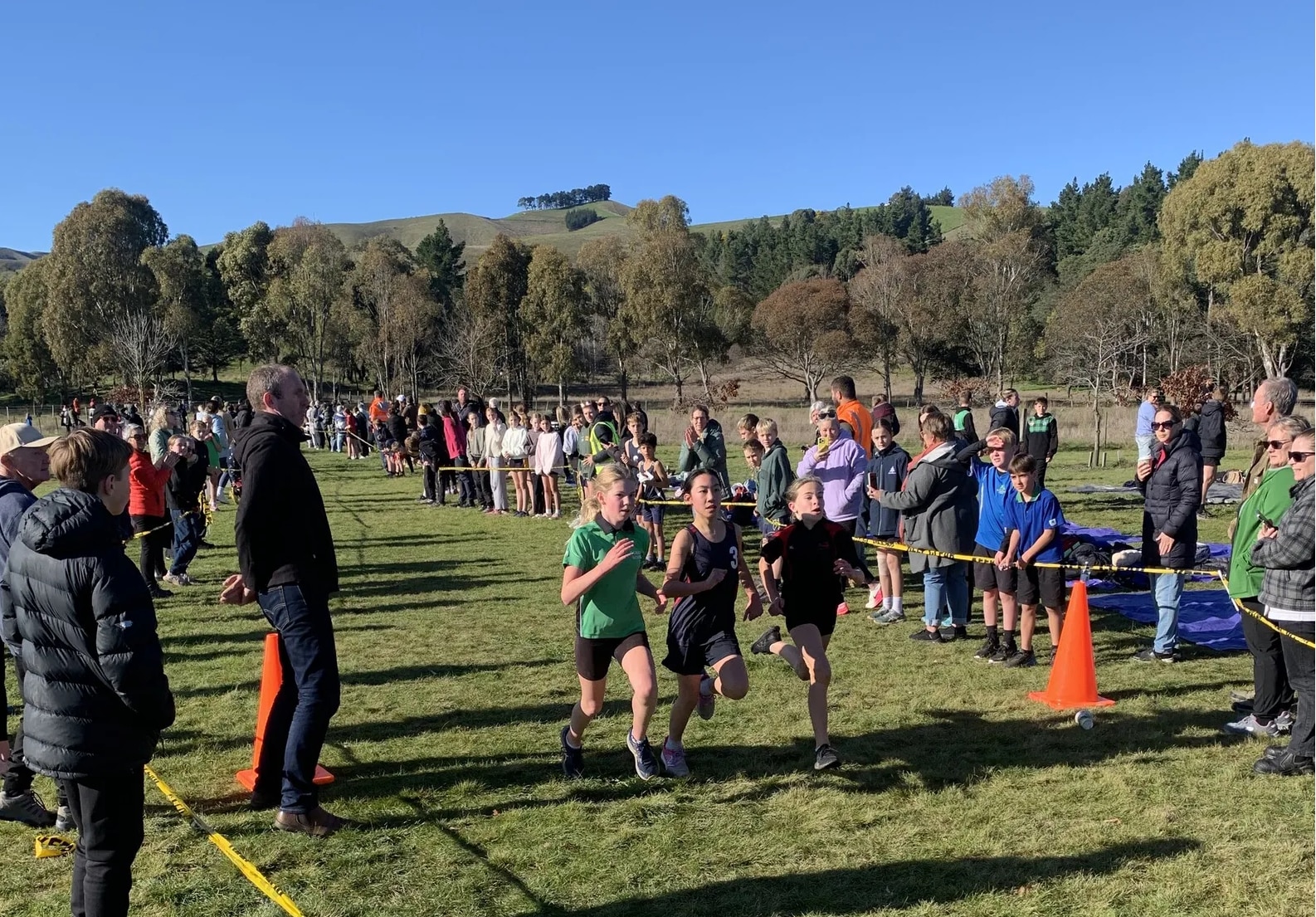 Renwick School students competing at the Marlborough Inter-School Cross Country 2025