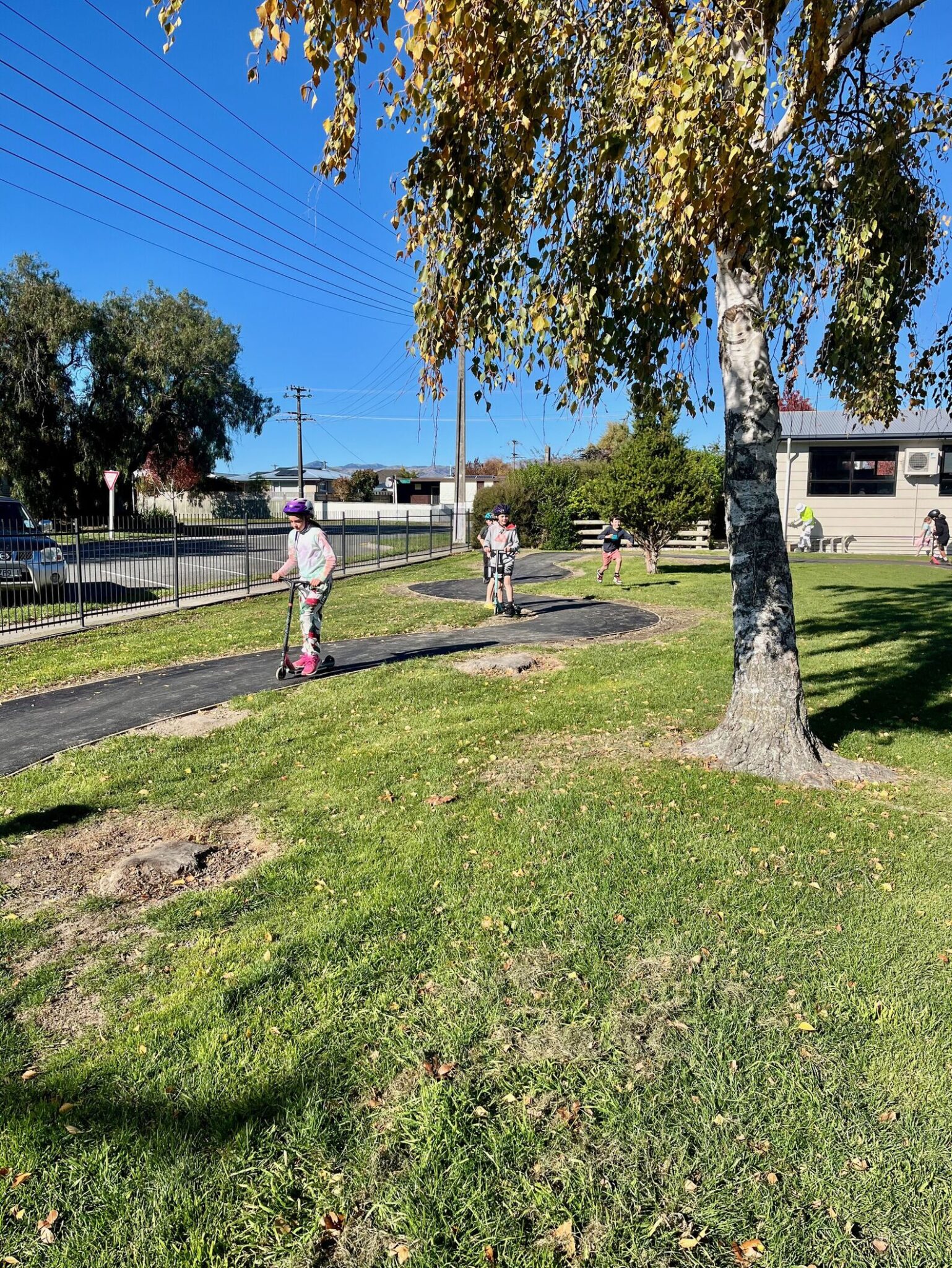 Scooter Track Opens at Renwick School